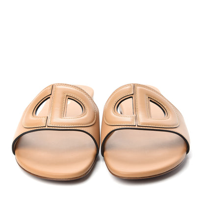 Christian Dior Calfskin D-Club Mule Sandal 38.5 Natural 2 of 11