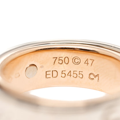 Cartier 18K White Pink Gold 5.5mm Astro LOVE Ring 47 4 3 of 4