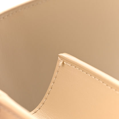 Saint Laurent Smooth Calfskin Medium Monogram Sunset Satchel Beige 12 of 13