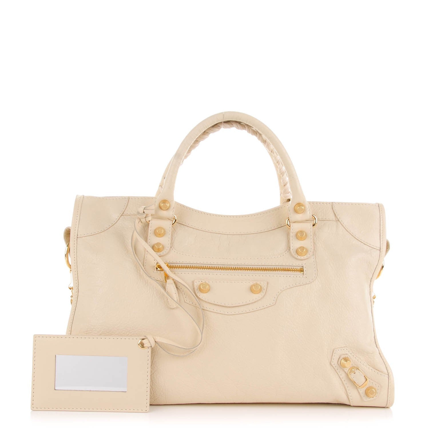 Balenciaga Agneau Giant 12 Gold Hardware City Blanc Creme Light Craie 1 of 8