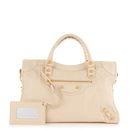 Balenciaga Agneau Giant 12 Gold Hardware City Blanc Creme Light Craie 1 of 8