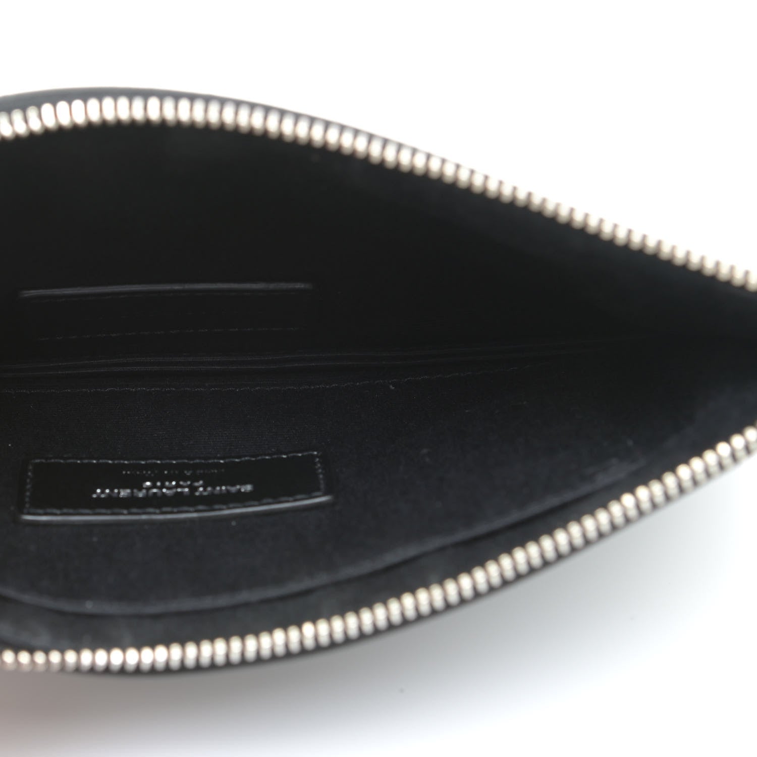 Saint Laurent Smooth Calfskin Monogram Bill Pouch Black 6 of 11