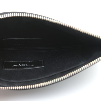 Saint Laurent Smooth Calfskin Monogram Bill Pouch Black 6 of 11