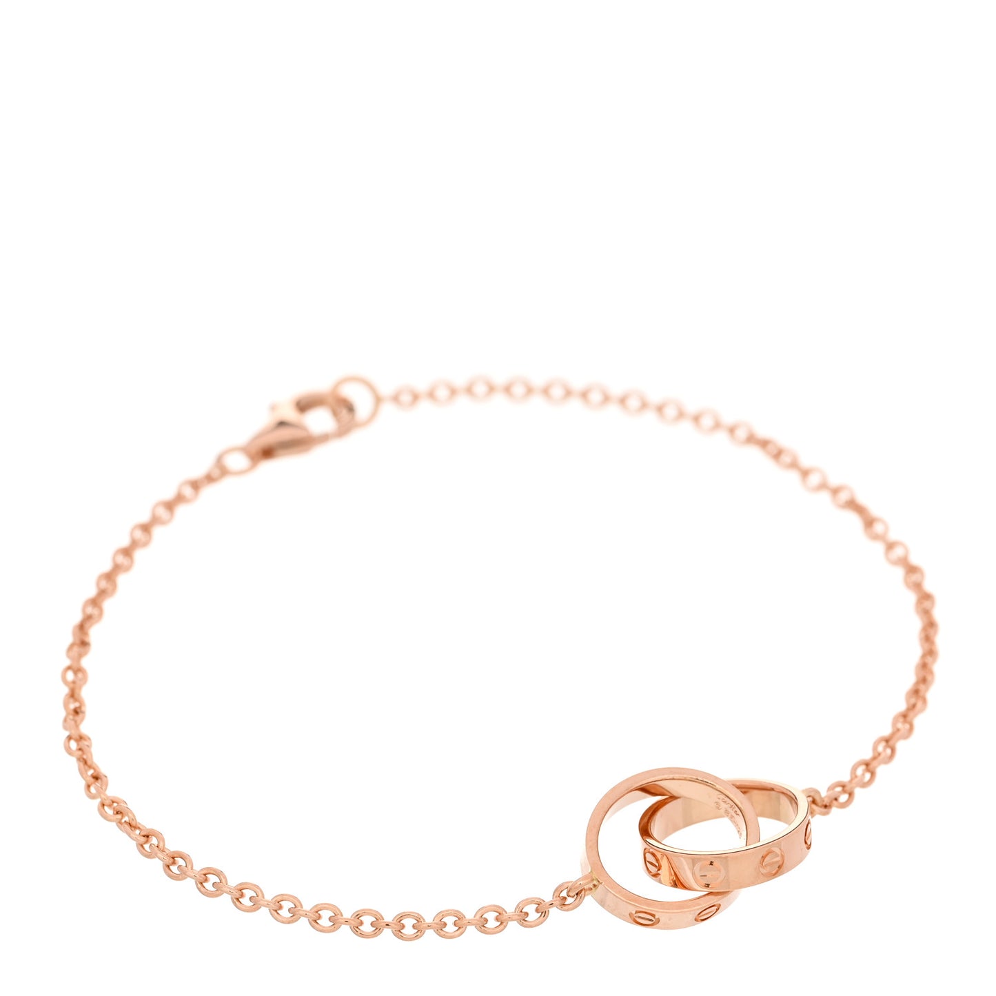 18K Pink Gold Interlocking LOVE Bracelet