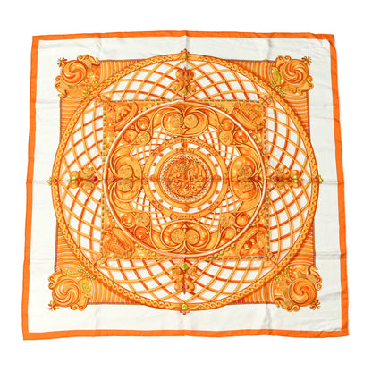 Hermes Silk Monnaies Et Symboles De Parisii Scarf 90 1 of 5