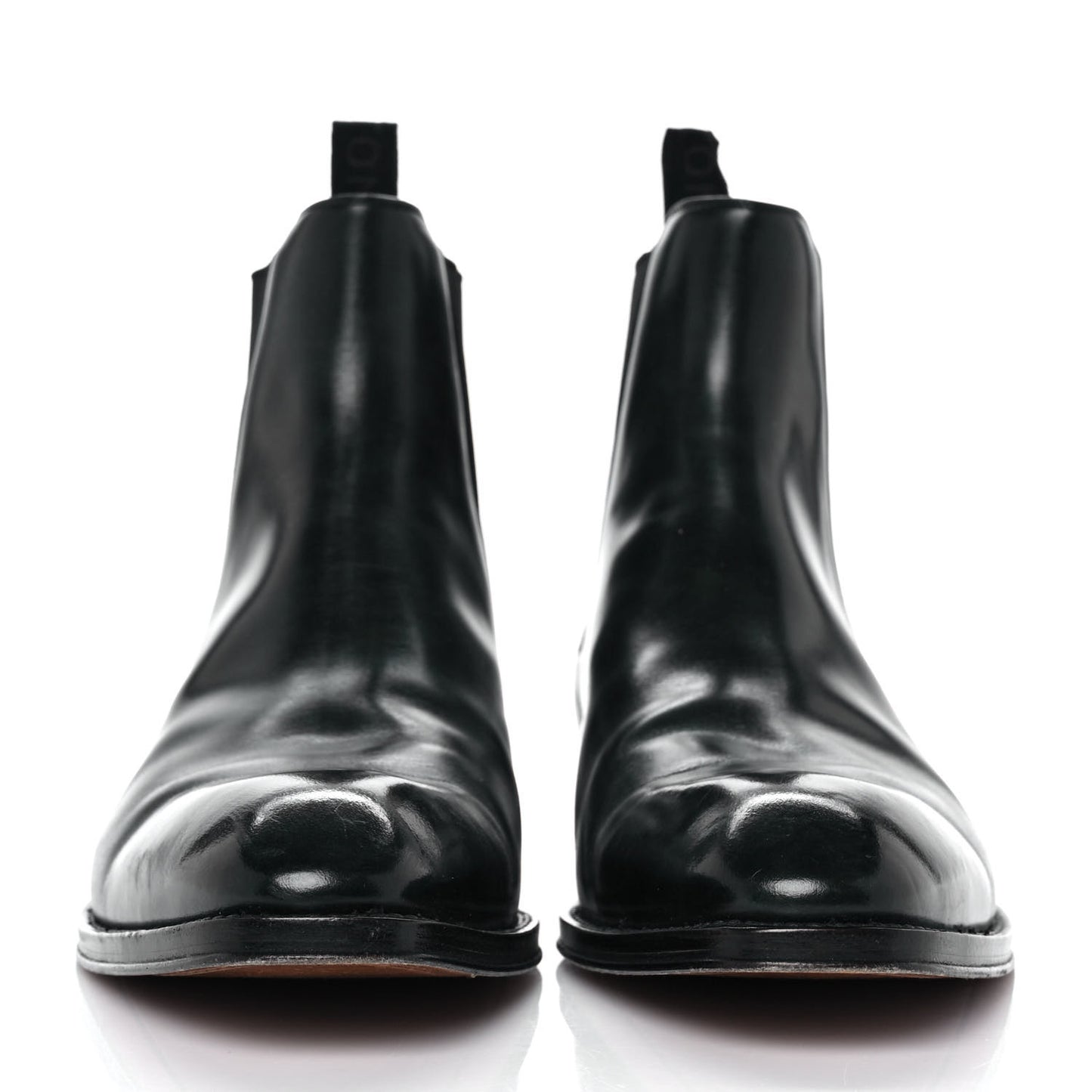 Hand Waxed Calfskin Mens LV Vendome Chelsea Boots 8.5 Black