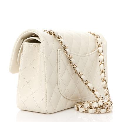 Chanel Caviar Quilted Small Double Flap White 3 of 12