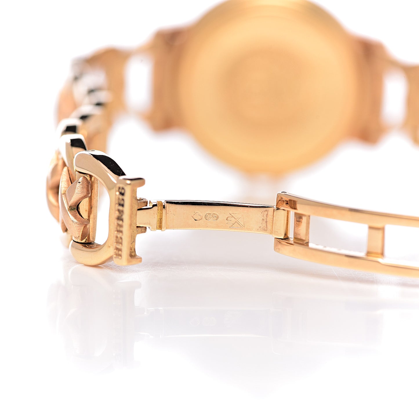 18K Yellow Gold Diamond 26mm Ruban Quartz Watch