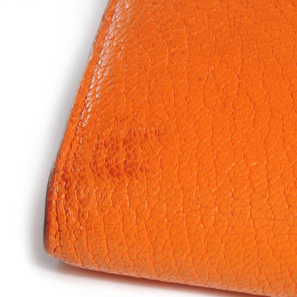 Hermes Chevre Mysore Kelly Longue Wallet Orange 10 of 18