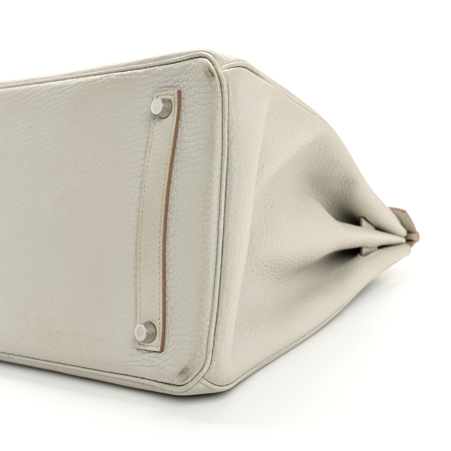 Taurillon Clemence Birkin 35 Gris Perle