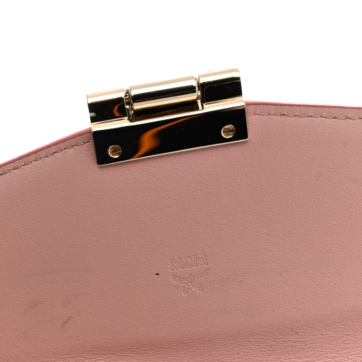 MCM Visetos Large Patricia Wallet On Chain Soft Pink 10 of 12