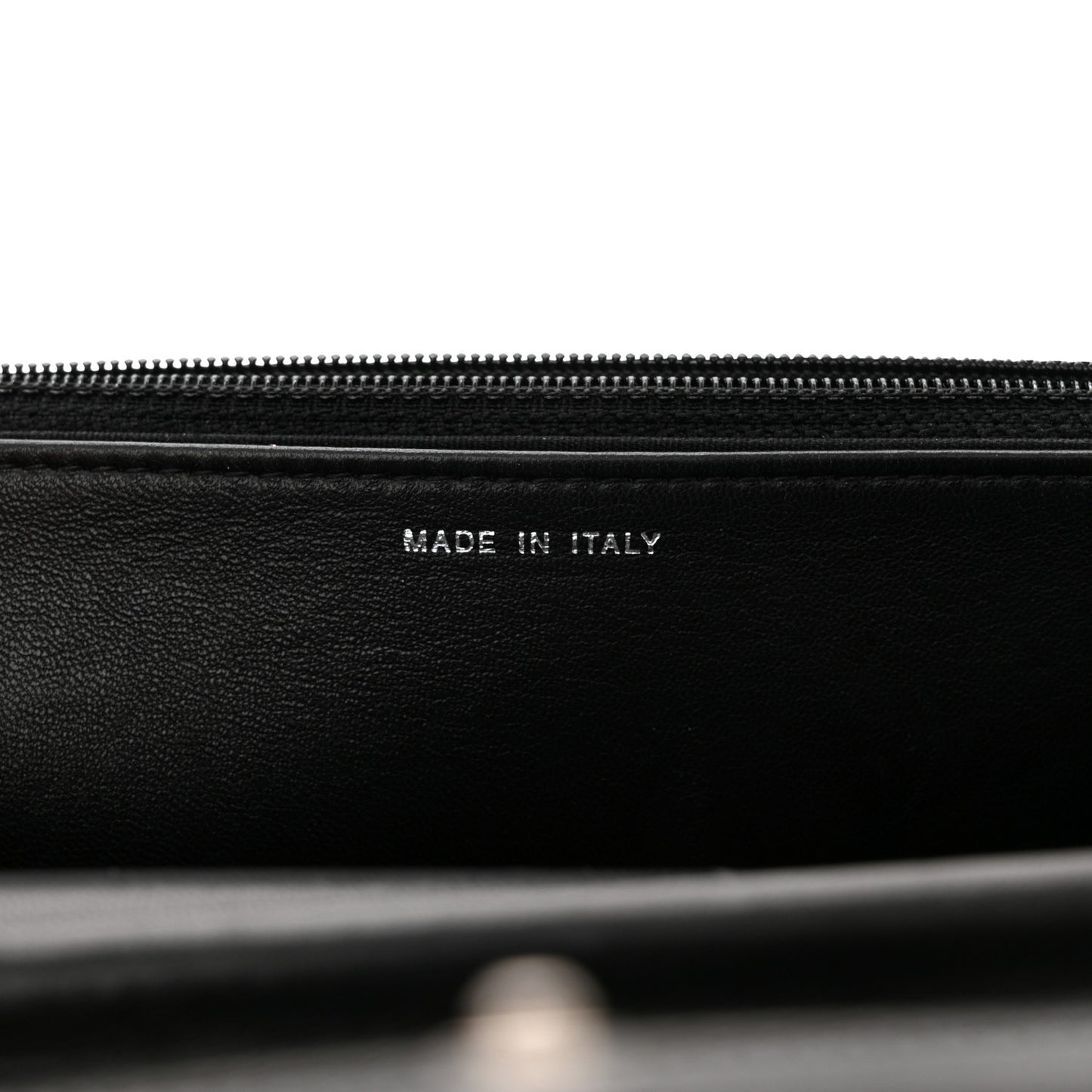 Lambskin Quilted Boy Wallet On Chain WOC Black
