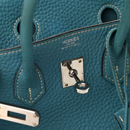 Hermes Togo Birkin 25 Blue Jean 10 of 15