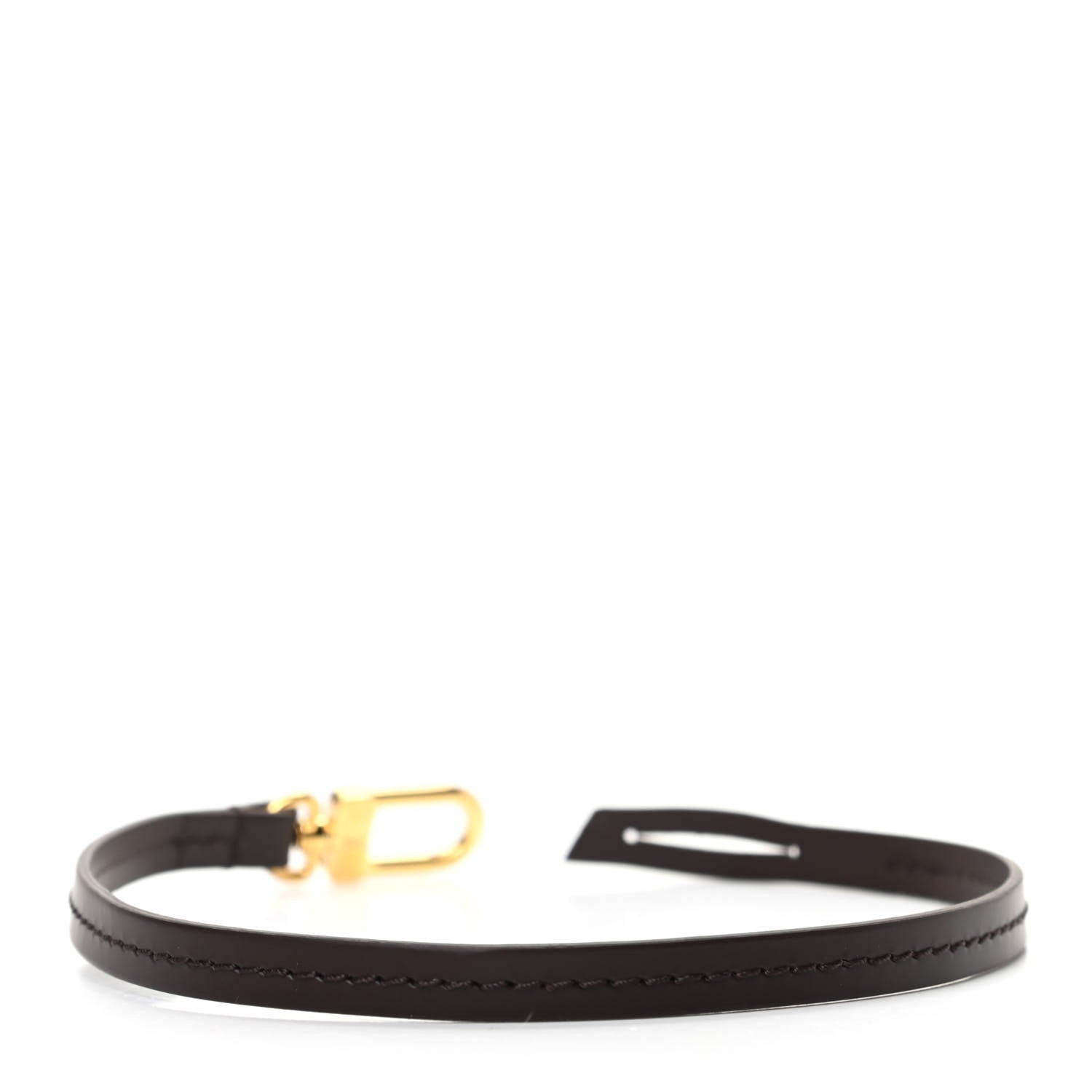 Louis Vuitton Calfskin Pochette Accessories Strap Brown 2 of 2