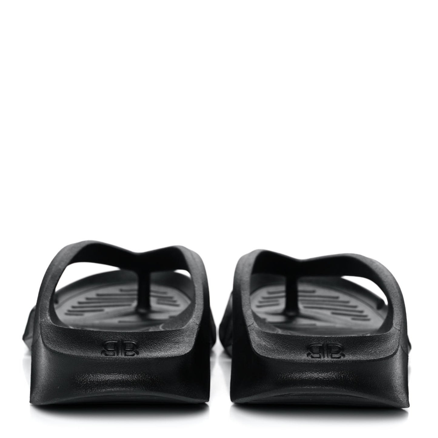 Rubber Womens Mold Thong Sandals 37 Black