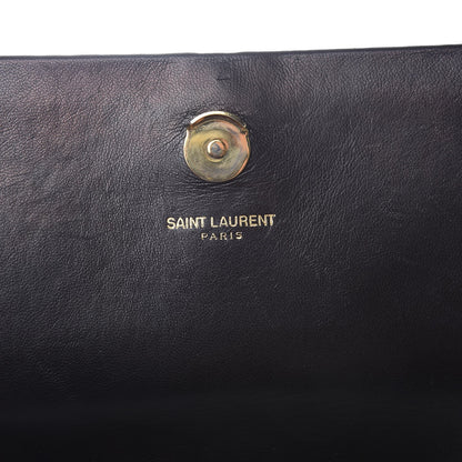 Saint Laurent Suede Small Classic Monogram Kate Tassel Satchel Black 7 of 21