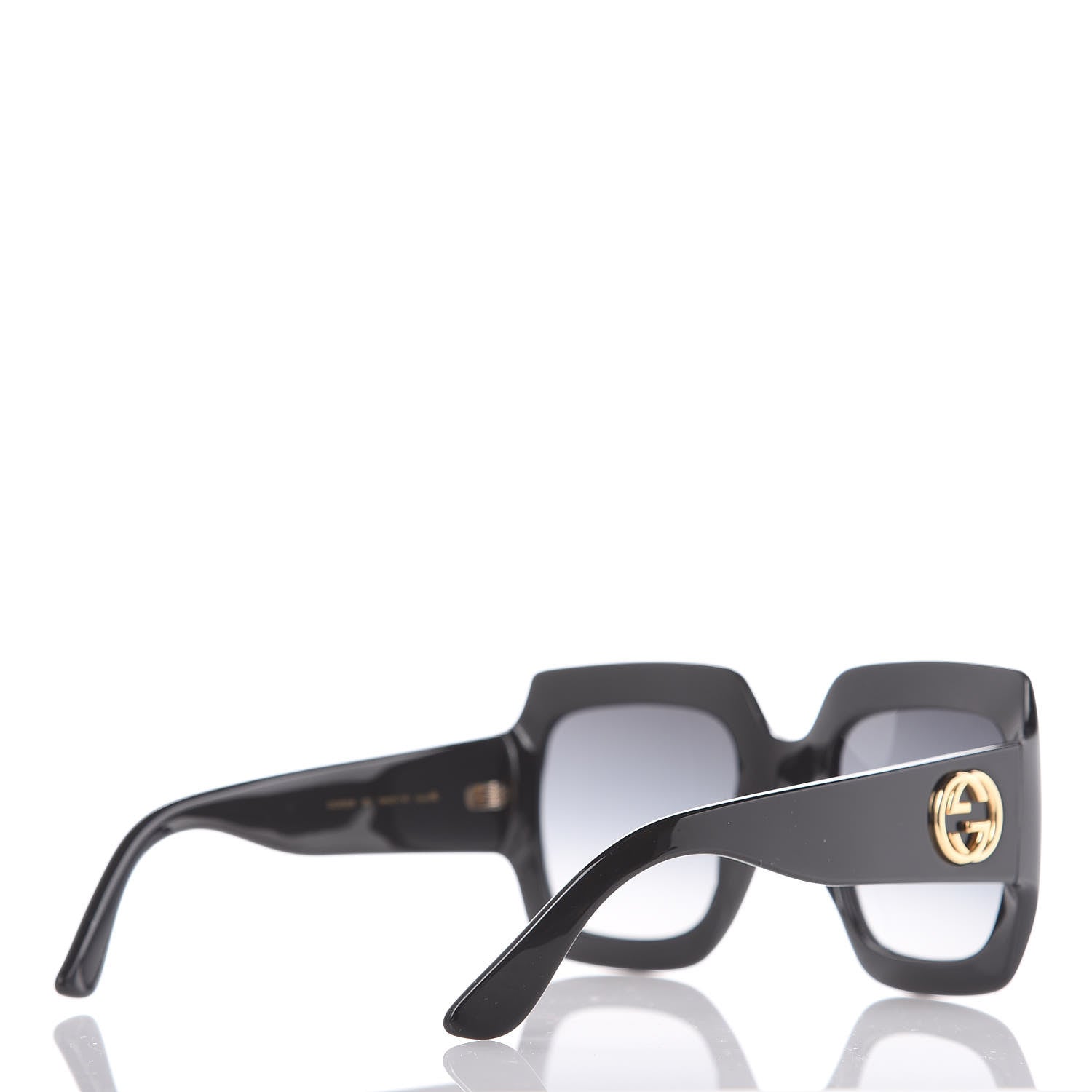 Gucci Acetate Square Frame Sunglasses GG0053S Black 4 of 8