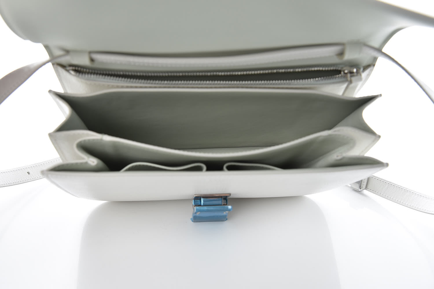 Celine Goatskin Medium Classic Box Flap Bag White 9 of 9