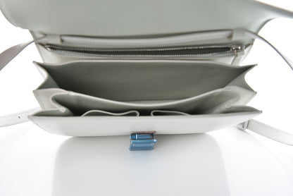 Celine Goatskin Medium Classic Box Flap Bag White 9 of 9