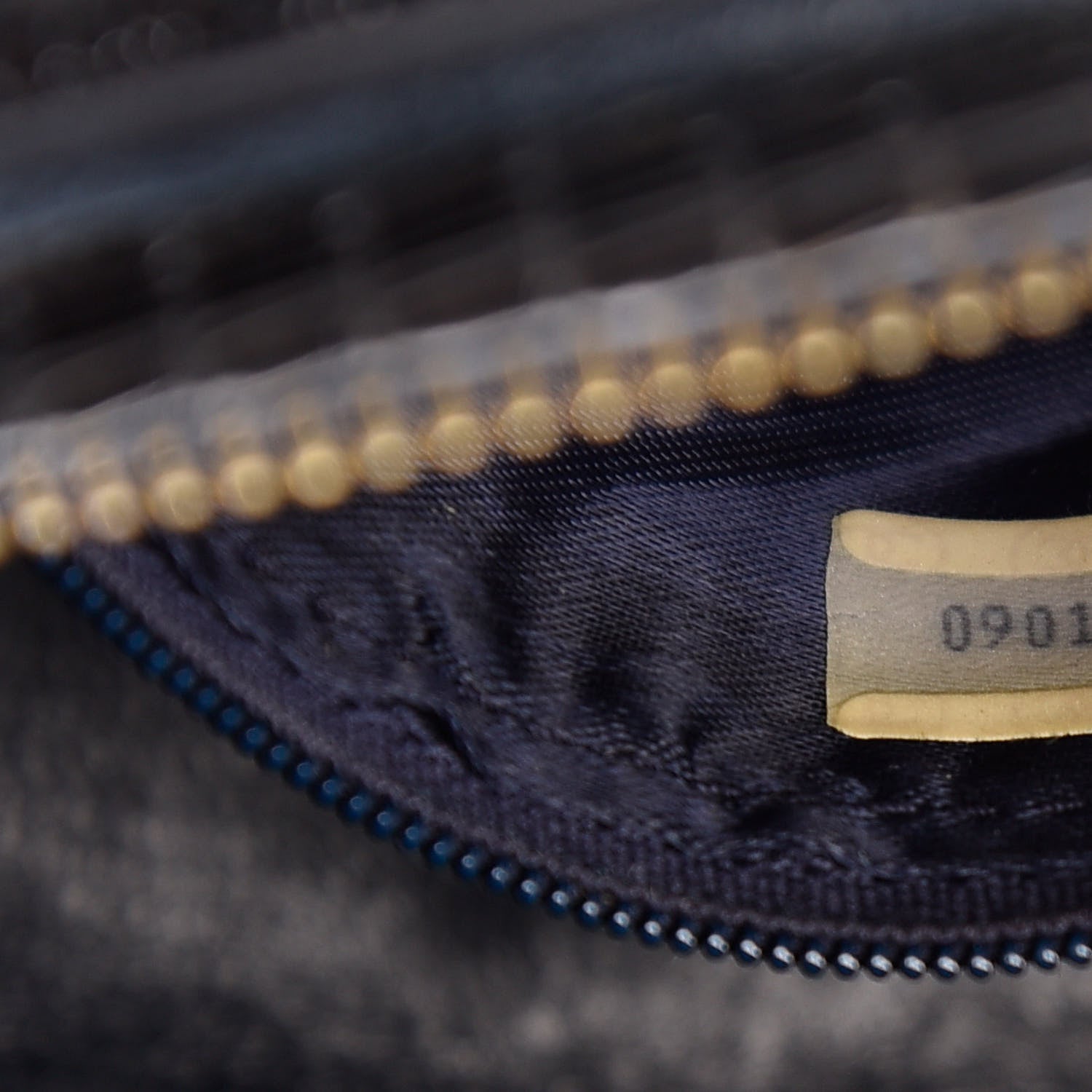 Chanel Lizard Quilted Small Tassel Shoulder Bag Navy 9 of 12