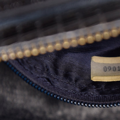 Chanel Lizard Quilted Small Tassel Shoulder Bag Navy 9 of 12