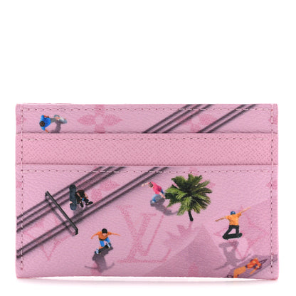 Louis Vuitton Monogram Double Card Holder Pink 1 of 7