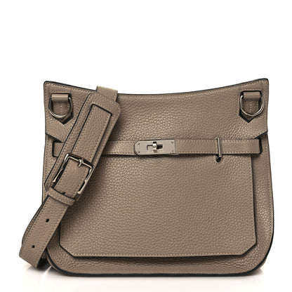 Hermes Taurillon Clemence Jypsiere 28 Gris Tourterelle 1 of 10