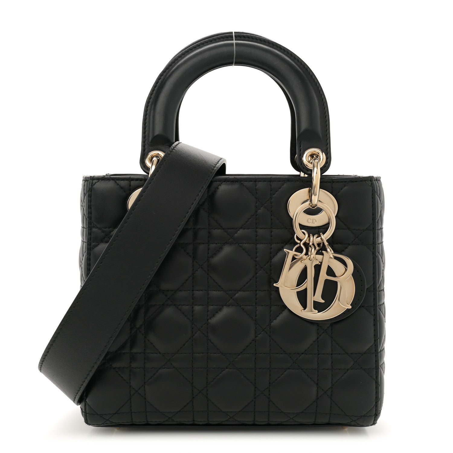Christian Dior Lambskin Cannage Small My ABCDior Lady Dior Black 1 of 10