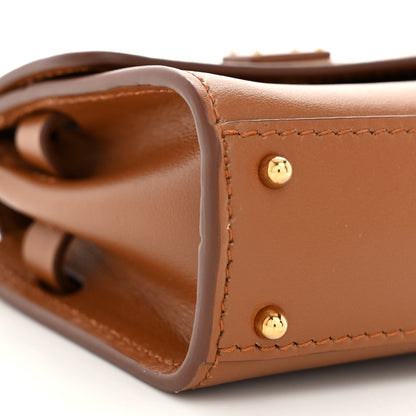 Dolce & Gabbana Calfskin Micro 58 Miss Sicily Satchel Brown 10 of 10