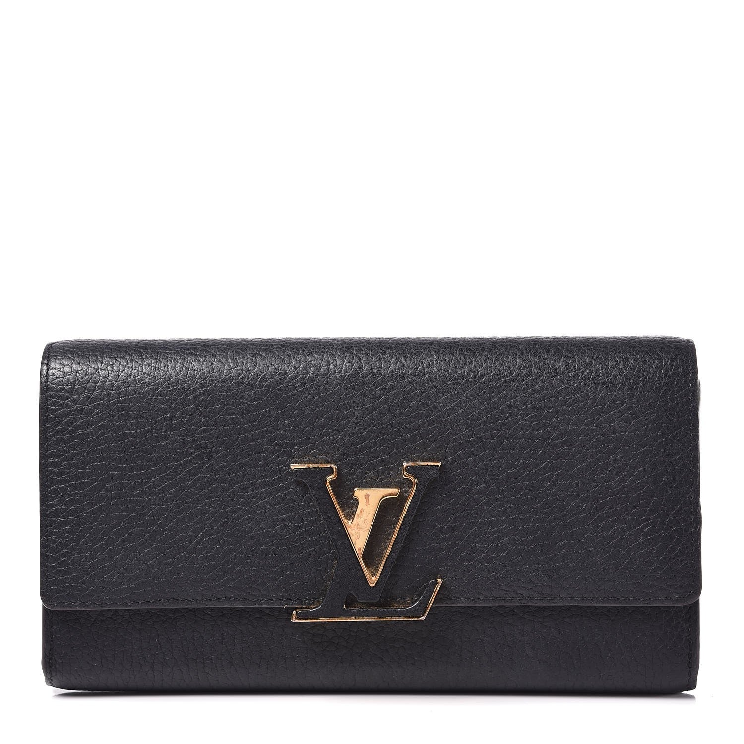 Louis Vuitton Taurillon Capucines Wallet Black 1 of 9