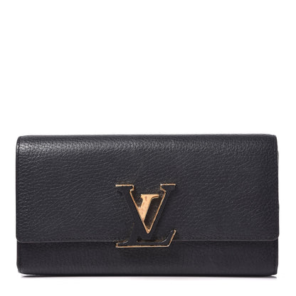 Louis Vuitton Taurillon Capucines Wallet Black 1 of 9