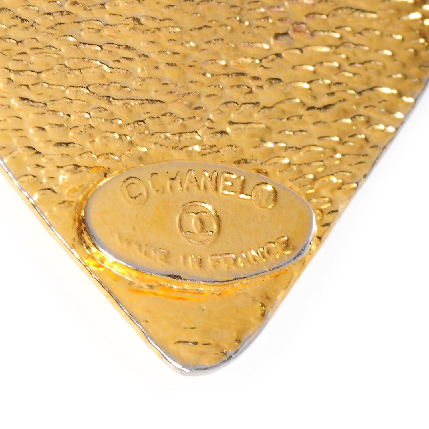 Chanel CC Drop Clip On Earrings Gold 4 of 7