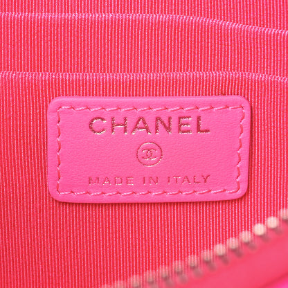 Chanel Goatskin Quilted Medium Reissue Cosmetic Case Pink 6 of 8