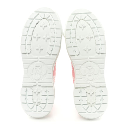 Louis Vuitton Denim Monogram Squad Sneakers 41 Pink 7 of 10