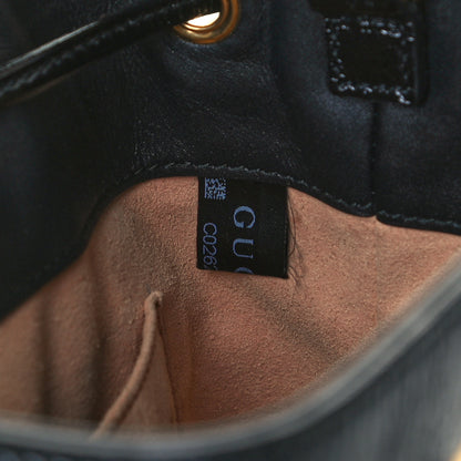 Gucci Suede Patent Web Small Ophidia Bucket Bag Black 8 of 11