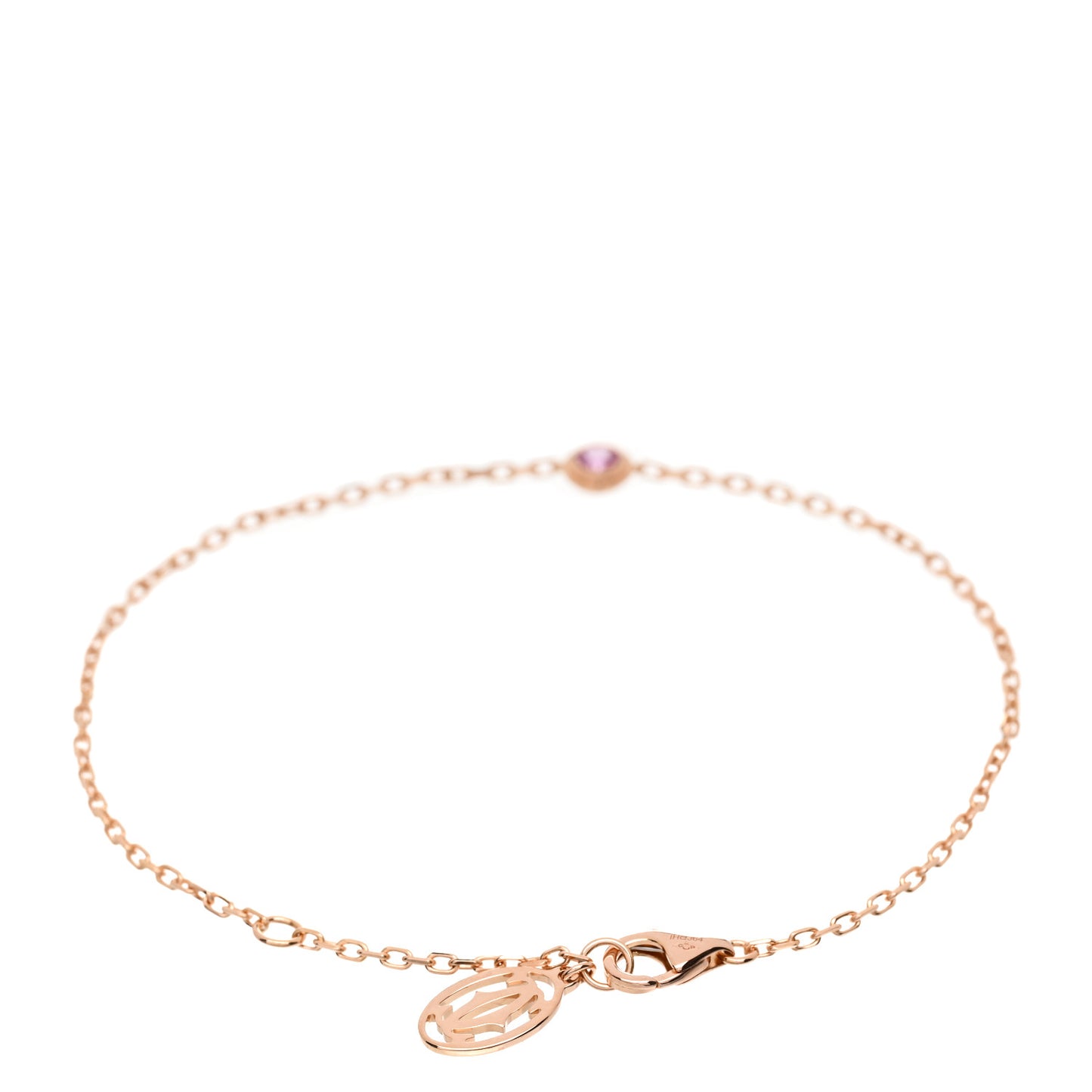 18K Pink Gold Pink Sapphire D'Amour Bracelet
