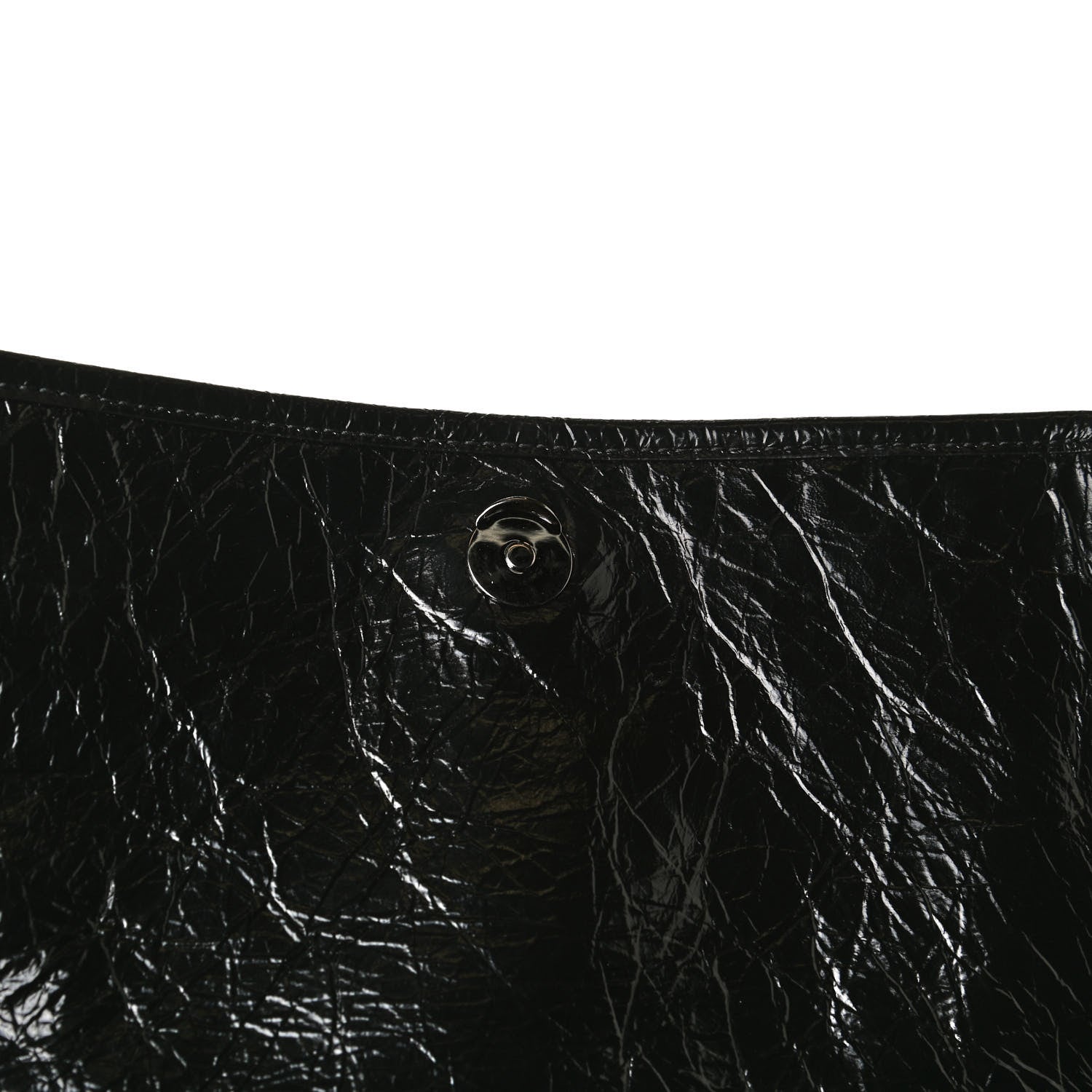 Saint Laurent Crinkled Calfskin Matelasse Monogram Medium Niki Chain Satchel Black 13 of 18