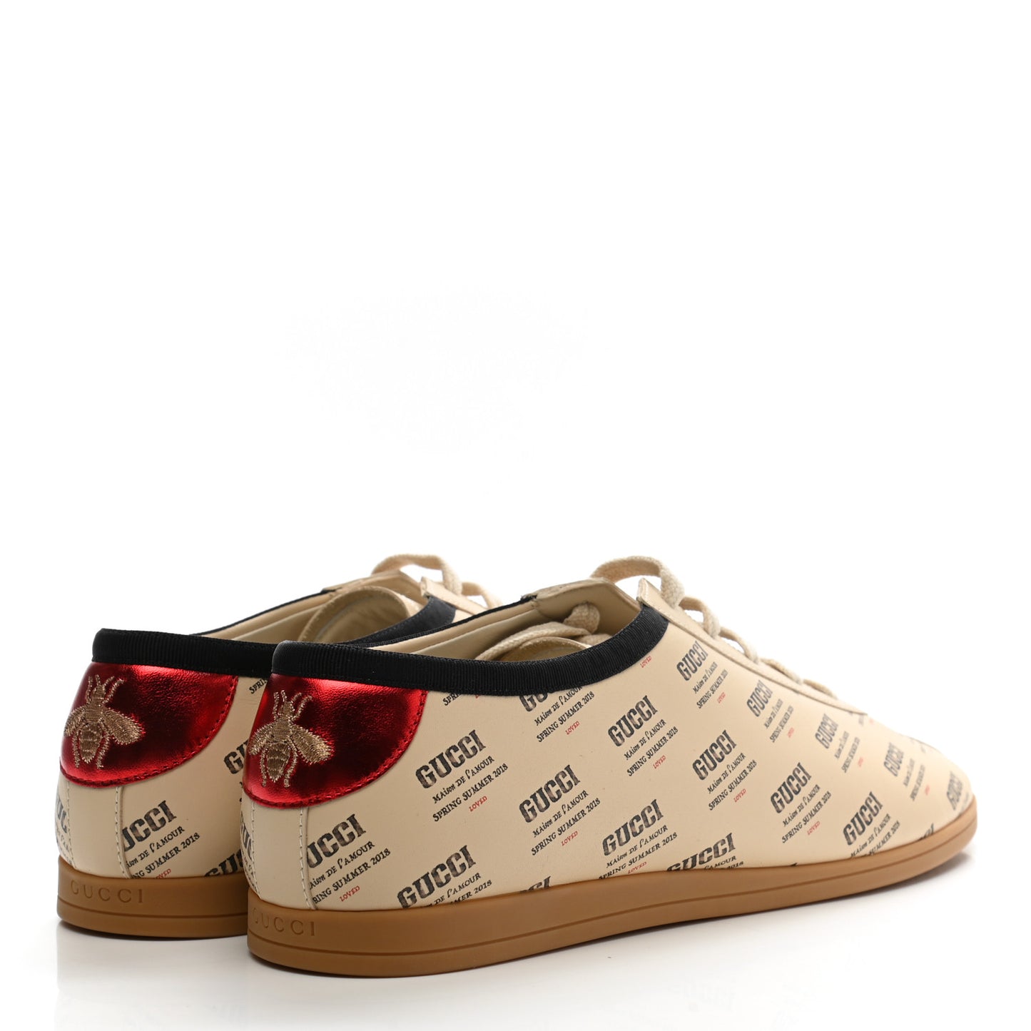 Calfskin Stamp Print Mens Falacer Sneakers 9 Soy