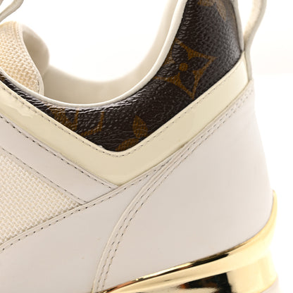 Louis Vuitton Calfskin Monogram Run Away Sneakers 37 White 13 of 14