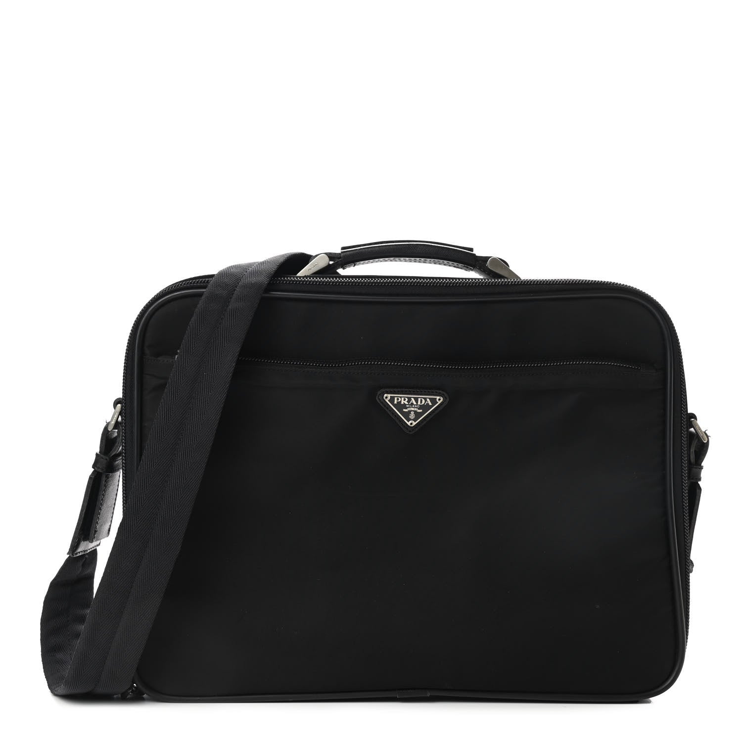 Prada Tessuto Nylon Briefcase Black 1 of 11