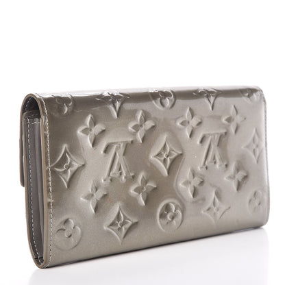 Louis Vuitton Vernis Sarah Wallet Gris Art Deco 3 of 15
