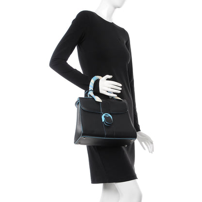 Delvaux Box Calfskin Ribbons Dans Les Nuages MM Brillant Satchel Black 3 of 12
