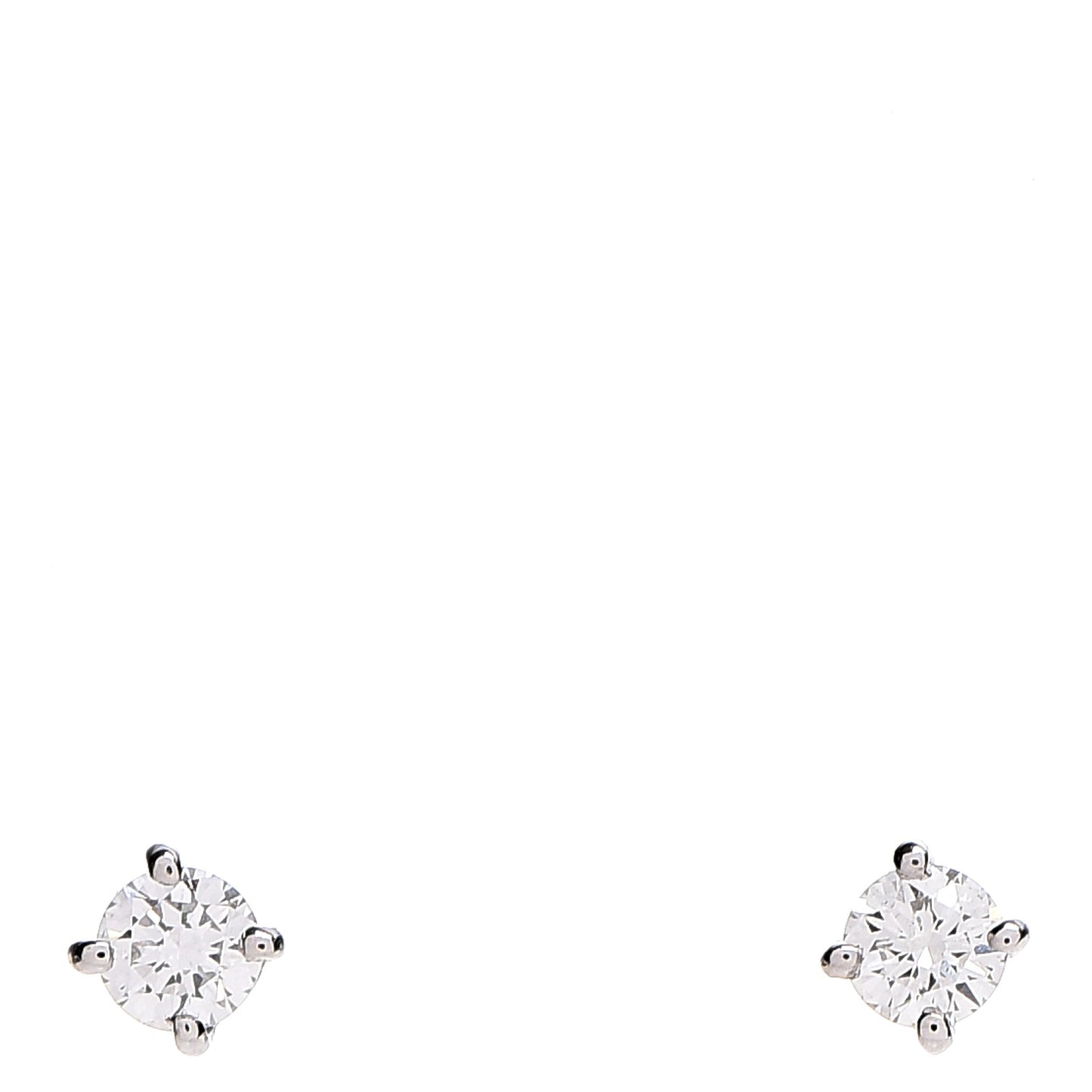 Platinum Diamond .22ctw Solitaire Earrings