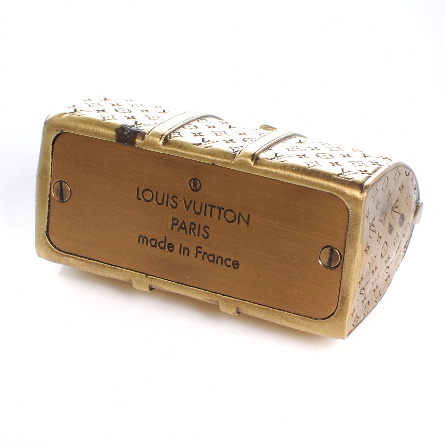 Louis Vuitton Brass Keepall Paperweight VIP Gift 4 of 5