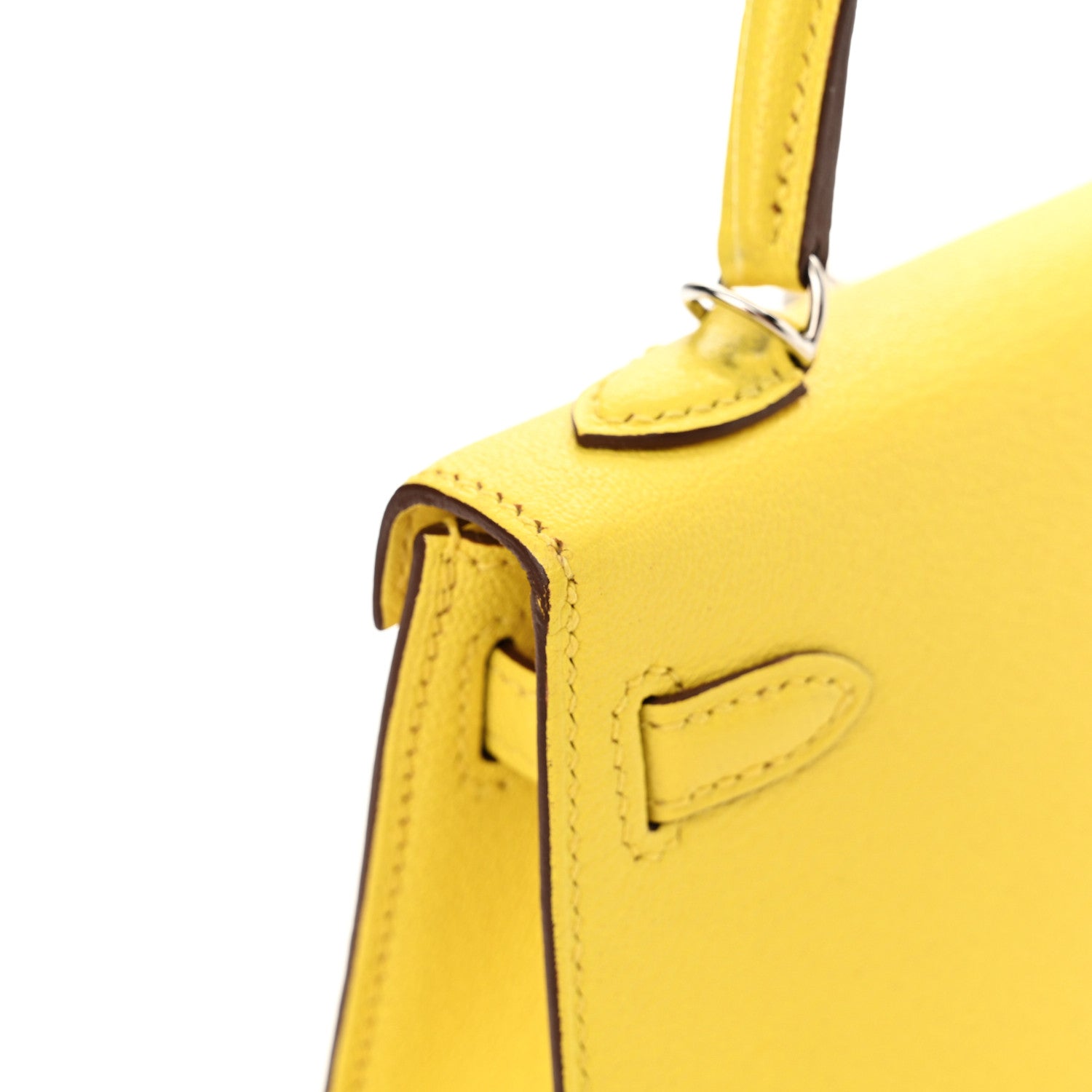Hermes Chevre Mysore Mini Kelly Sellier 20 Lime 17 of 21