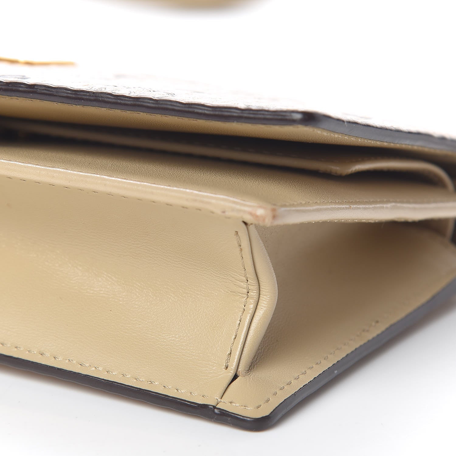 MCM Visetos Crossbody Wallet Beige 12 of 12