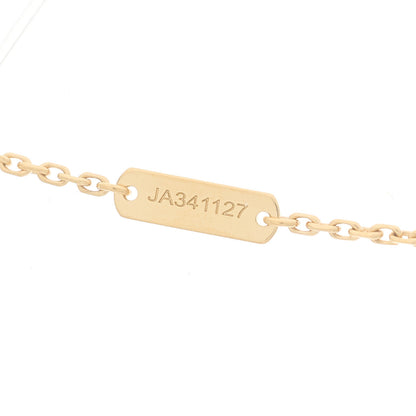 Van Cleef & Arpels 18K Yellow Gold Diamond Yellow Mother of Pearl Vintage Alhambra Pendant Necklace 5 of 6