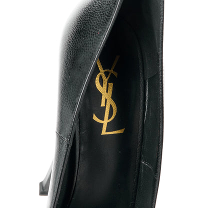 Saint Laurent Vernigolf Tribute Two Platform Pumps 37 Black 7 of 9