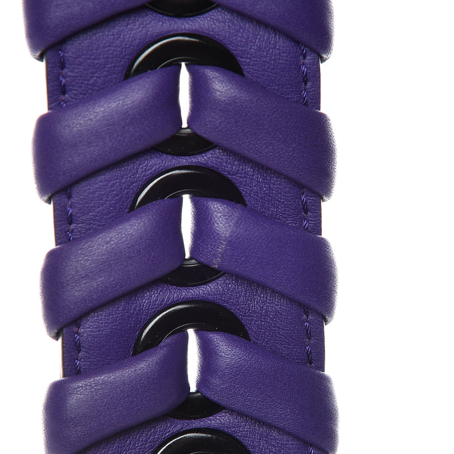 Vitello Baltico Shiny Nappa Lace Up Strap You Purple Rain
