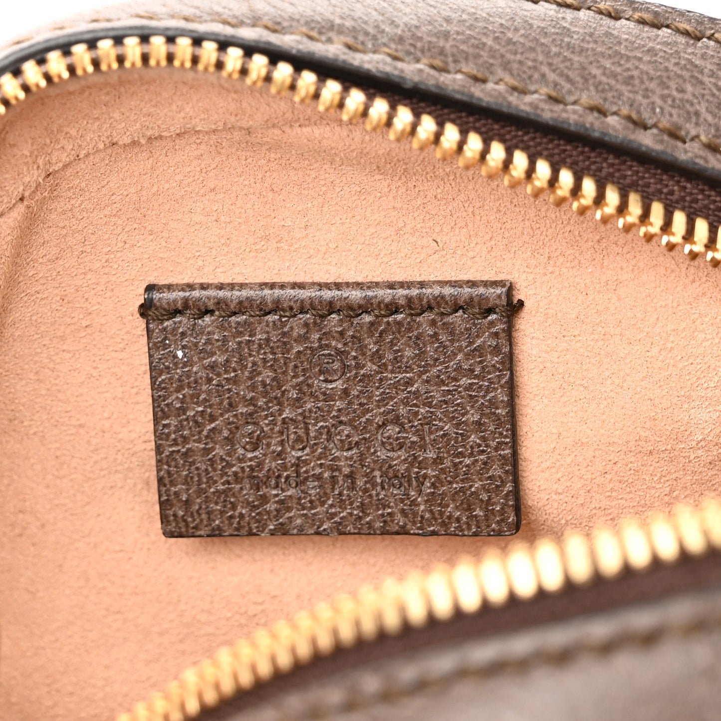 GG Supreme Monogram Web Mini Ophidia Round Shoulder Bag Brown